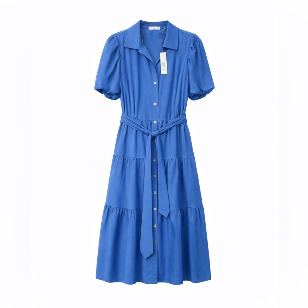 Elie Tahari Royal Blue Midi Dress